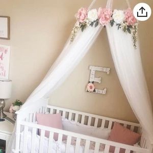 Girls floral bed canopy